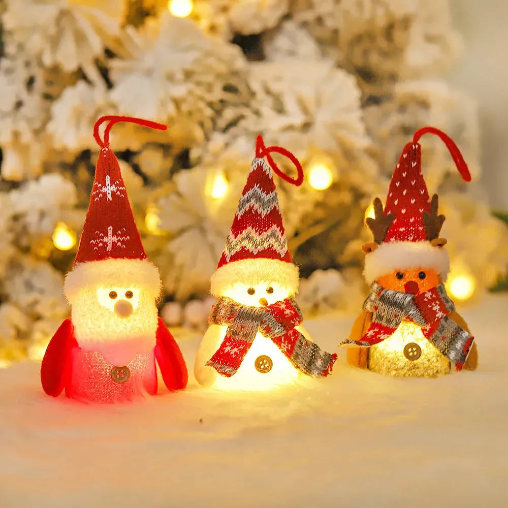 Decorative Creative Cartoon Old Snowman Glowing Christmas Ball - Bellarte Enchanté Decorative Creative Cartoon Old Snowman Glowing Christmas Ball